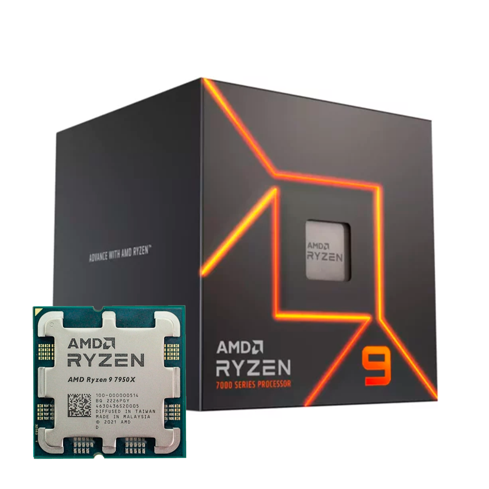 AMD RYZEN 9 7950X 80MB 16çekirdekli VGA YOK AM5 170w Kutulu+Fansız