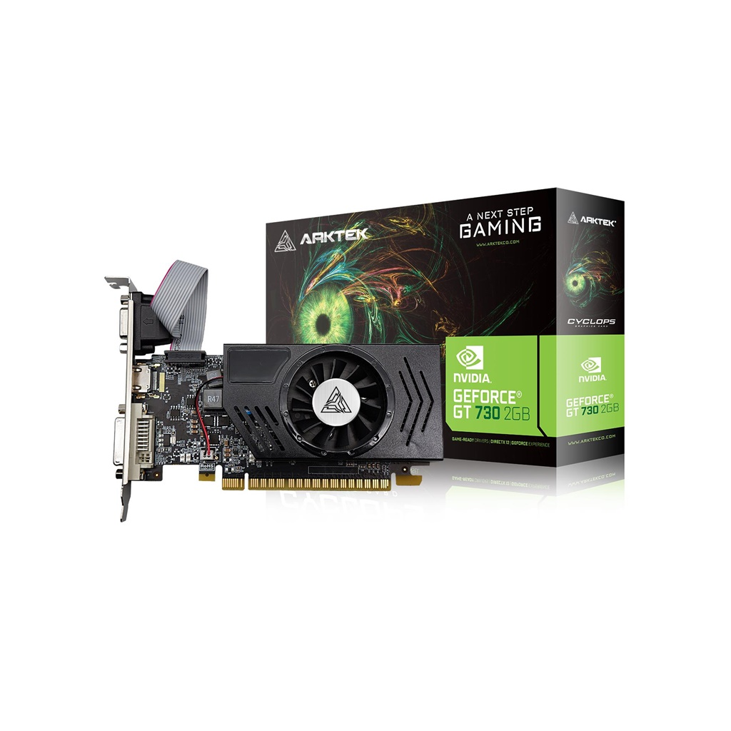 ARKTEK CYCLOPS, AKN730D3S2GL1, GT730, 2Gb, GDDR3, 128Bit, 1xD-Sub, 1xDVI, 1xHDMI Ekran Kartı