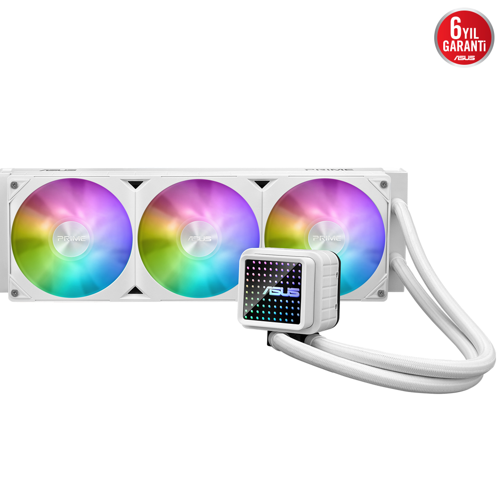 ASUS 360mm PRIME LC 360 ARGB AM5-1851p Sıvı Soğutmalı İşlemci Fanı Beyaz / 90RC0102-B0EAY0