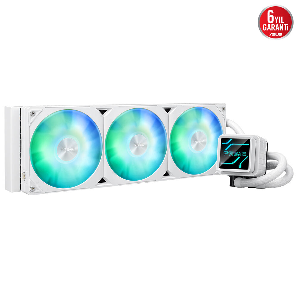 ASUS 360mm PRIME LC 360 ARGB AM5-1851p Sıvı Soğutmalı İşlemci Fanı Beyaz / 90RC0102-B0EAY0