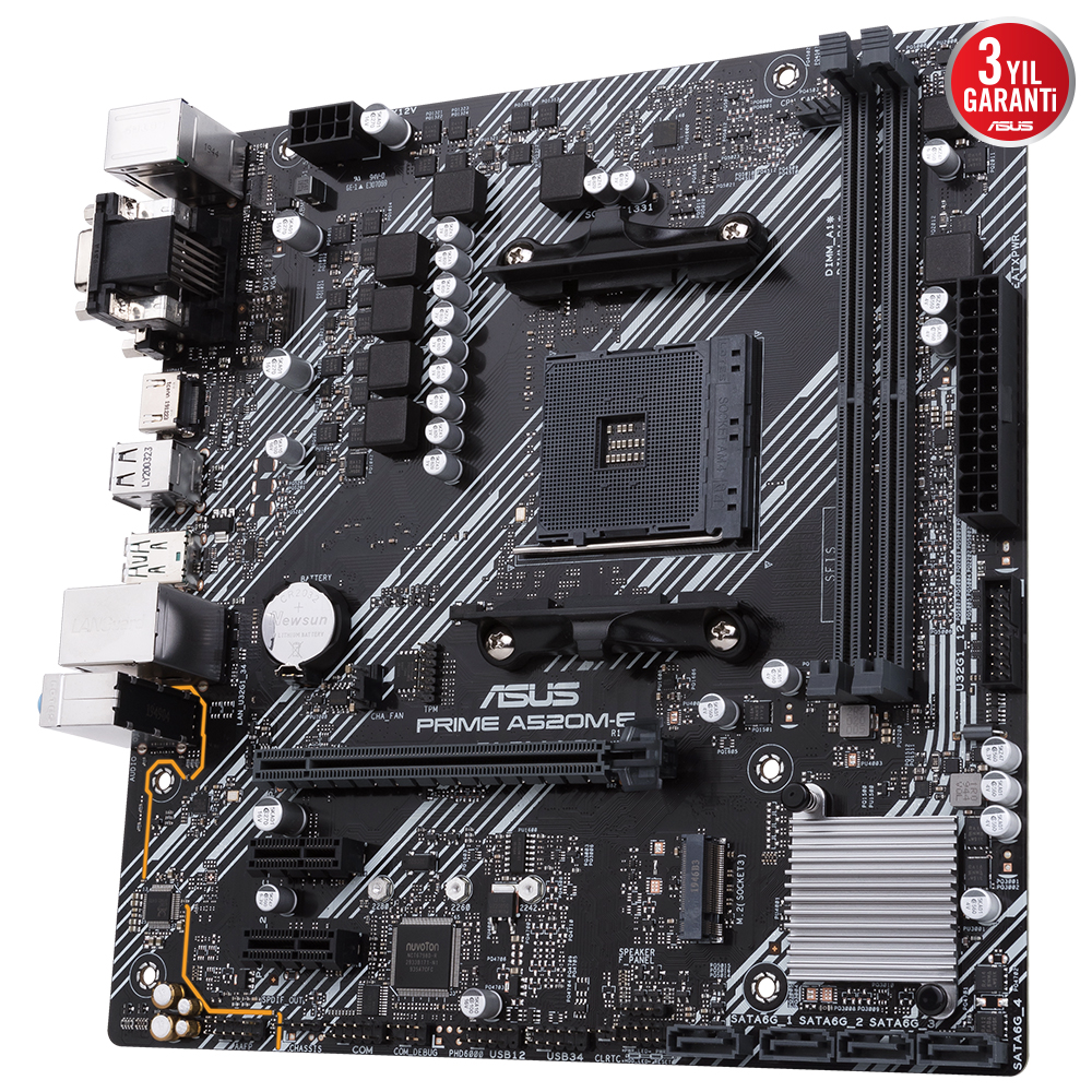 ASUS A520M-E PRIME CSM DDR4 HDMI DP PCIE 4.0 AM4 mATX