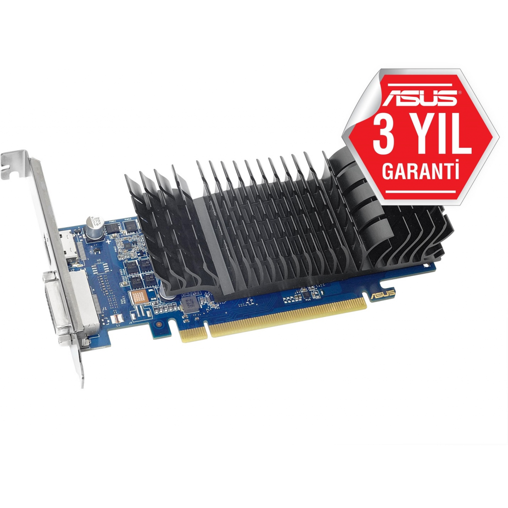 ASUS GT1030-SL-2G-BRK, 2Gb, GDDR5, 64Bit, 1xDVI, 1xHDMI, GAMING Ekran Kartı