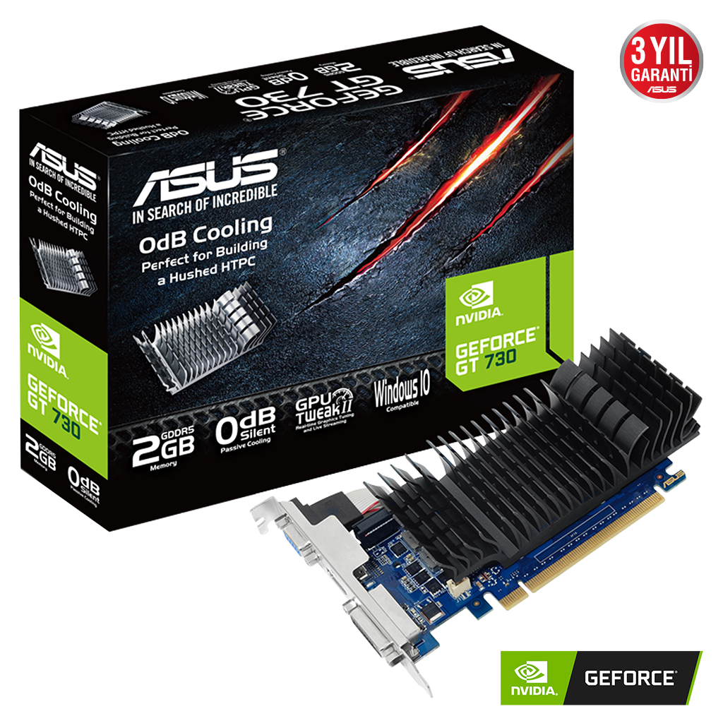 ASUS GT710-SL-2GD5-BRK-EVO 2Gb DDR5 64Bit  1xD-SUB 1xHDMI 1xDVI