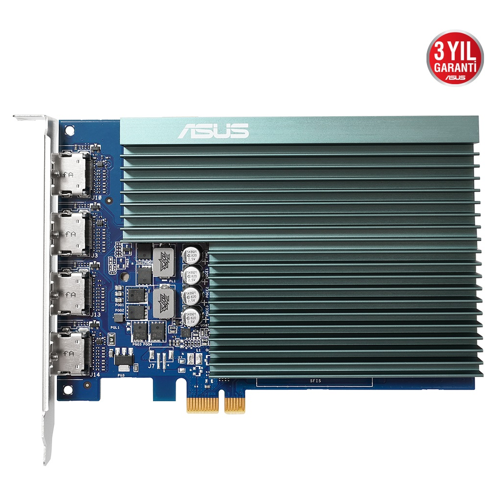 ASUS GT730-4H-SL-2GD5, 2Gb, GDDR5, 64Bit, 4xHDMI Ekran Kartı