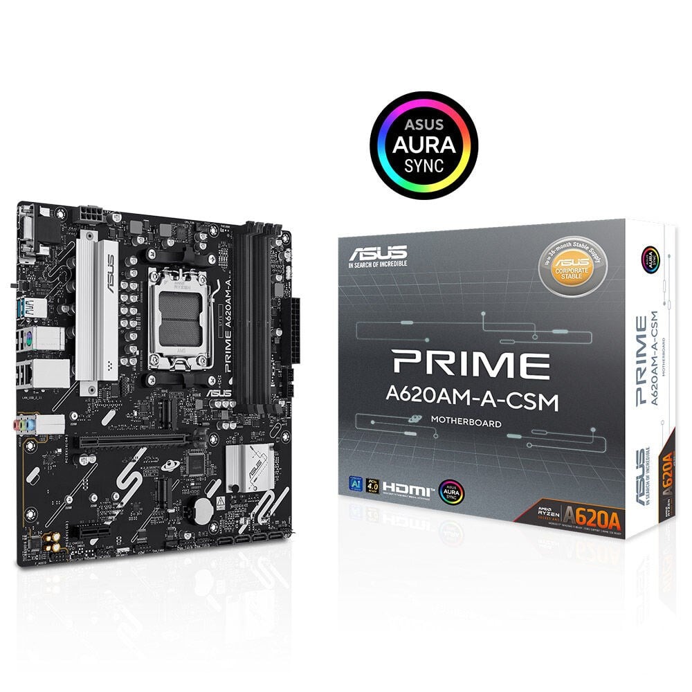 ASUS PRIME A620AM-A-CSM DDR5 7600MHZ(OC) M.2 AM5