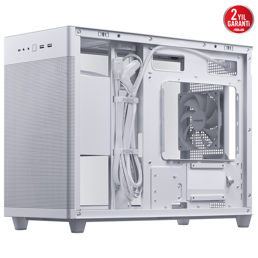 ASUS PRIME AP201 Gaming Micro-Tower PC Kasası Beyaz