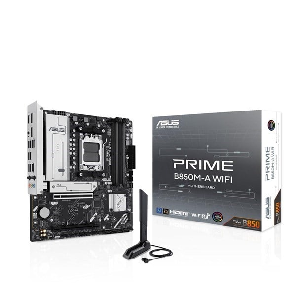 ASUS PRIME B850M-A WIFI6E DDR5 HDMI DP PCIE 5.0 AM5 mATX