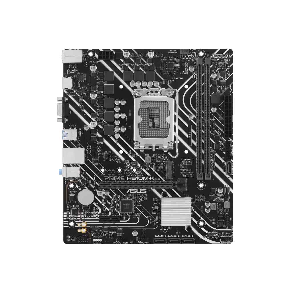 ASUS PRIME H610M-K, 2xDDR5, M.2, D-SUB, HDMI, 12-13.14.Nesil, LGA1700 Soket, Anakart