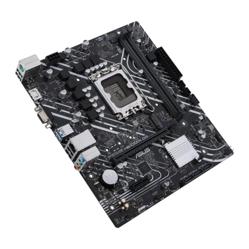 ASUS PRIME H610M-K D4 ARGB, 2xDDR4, M.2, HDMI, 12-13.14.Nesil, LGA1700 Soket, Anakart