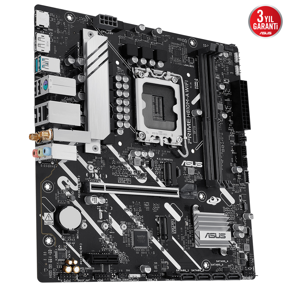 ASUS PRIME H810M-A WIFI6E DDR5 HDMI PCIE 4.0 1851p mATX
