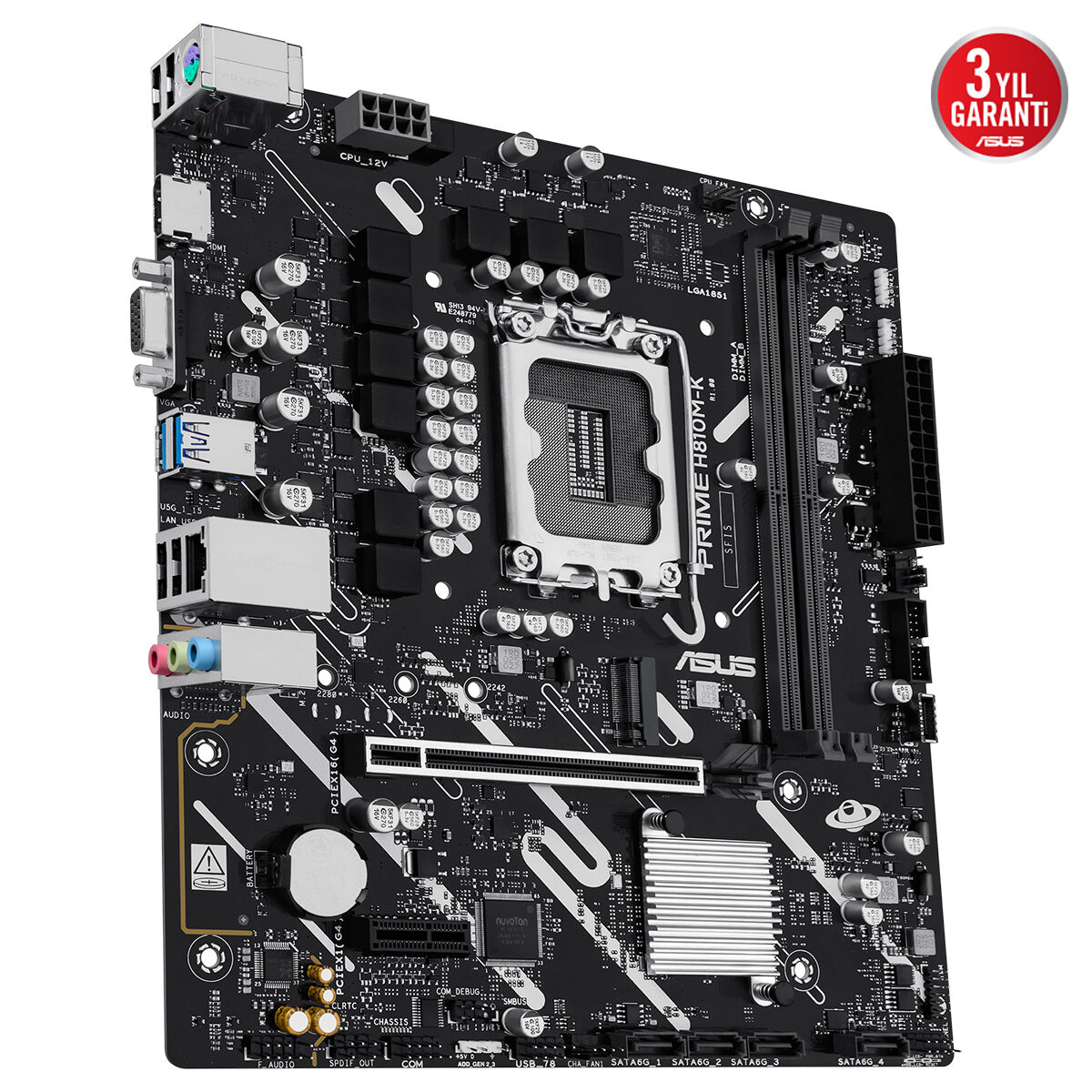 ASUS PRIME H810M-K DDR5 HDMI PCIE 4.0 1851p mATX