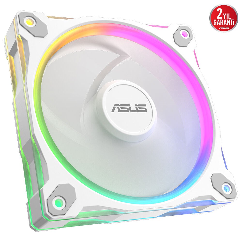 ASUS Prime MR120 Reverse Blade ARGB 120mm Kasa ve Radyatör Fanı (Ters Kanat - Beyaz) / 90DA00L3-B09000
