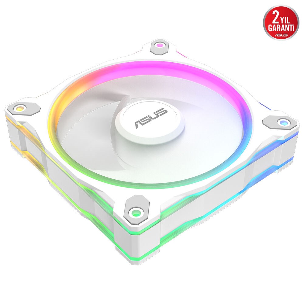 ASUS Prime MR120 Reverse Blade ARGB 120mm Kasa ve Radyatör Fanı (Ters Kanat - Beyaz) / 90DA00L3-B09000