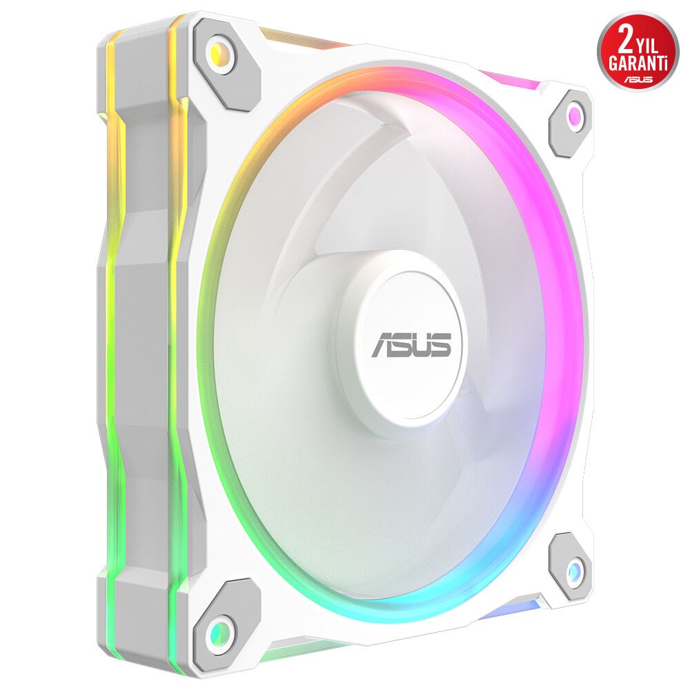 ASUS Prime MR120 Reverse Blade ARGB 120mm Kasa ve Radyatör Fanı (Ters Kanat - Beyaz) / 90DA00L3-B09000