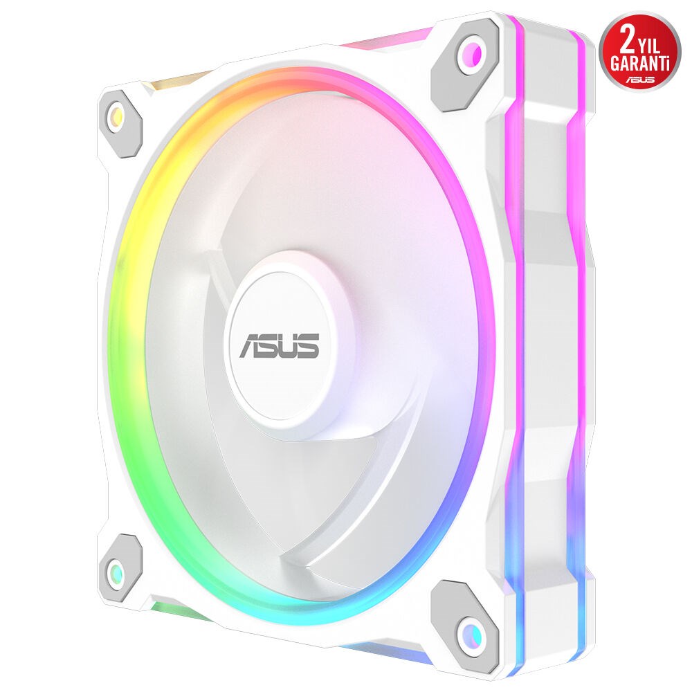 ASUS Prime MR120 Reverse Blade ARGB 120mm Kasa ve Radyatör Fanı (Ters Kanat - Beyaz) / 90DA00L3-B09000