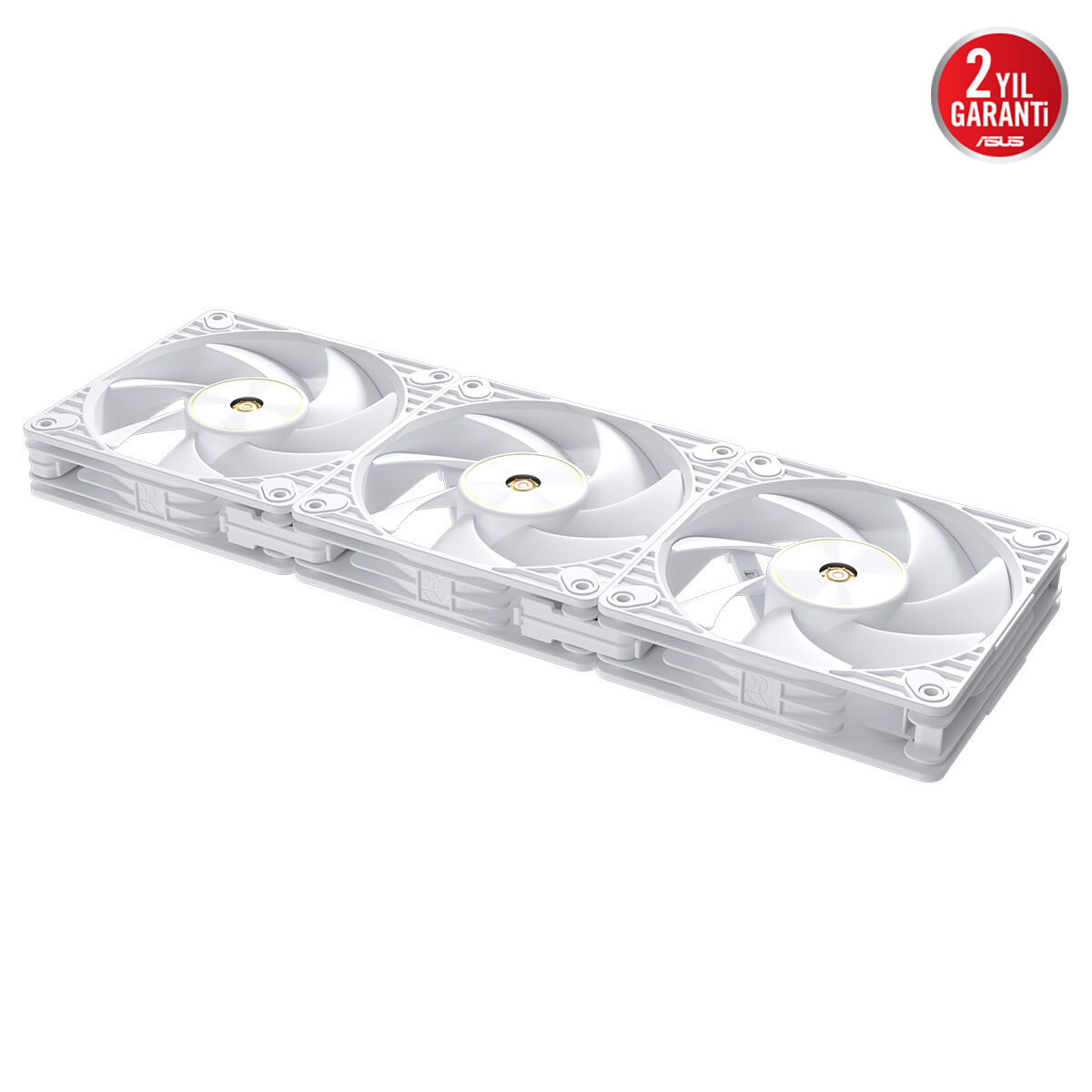 ASUS ProArt PF120 Beyaz 120mm PWM Kasa/Radyatör Fanı (3lü Paket + Kontrolcü) / 90DA00M3-B09020