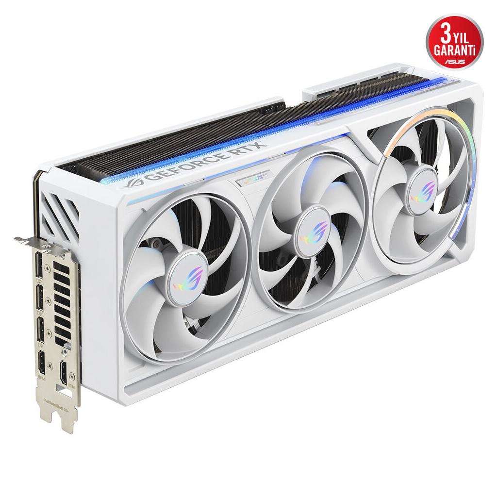 ASUS ROG-ASTRAL-RTX5080-O16G-WHITE, 16Gb, 256Bit, GDDR7, 2xHDMI, 3xDP GAMING Ekran Kartı