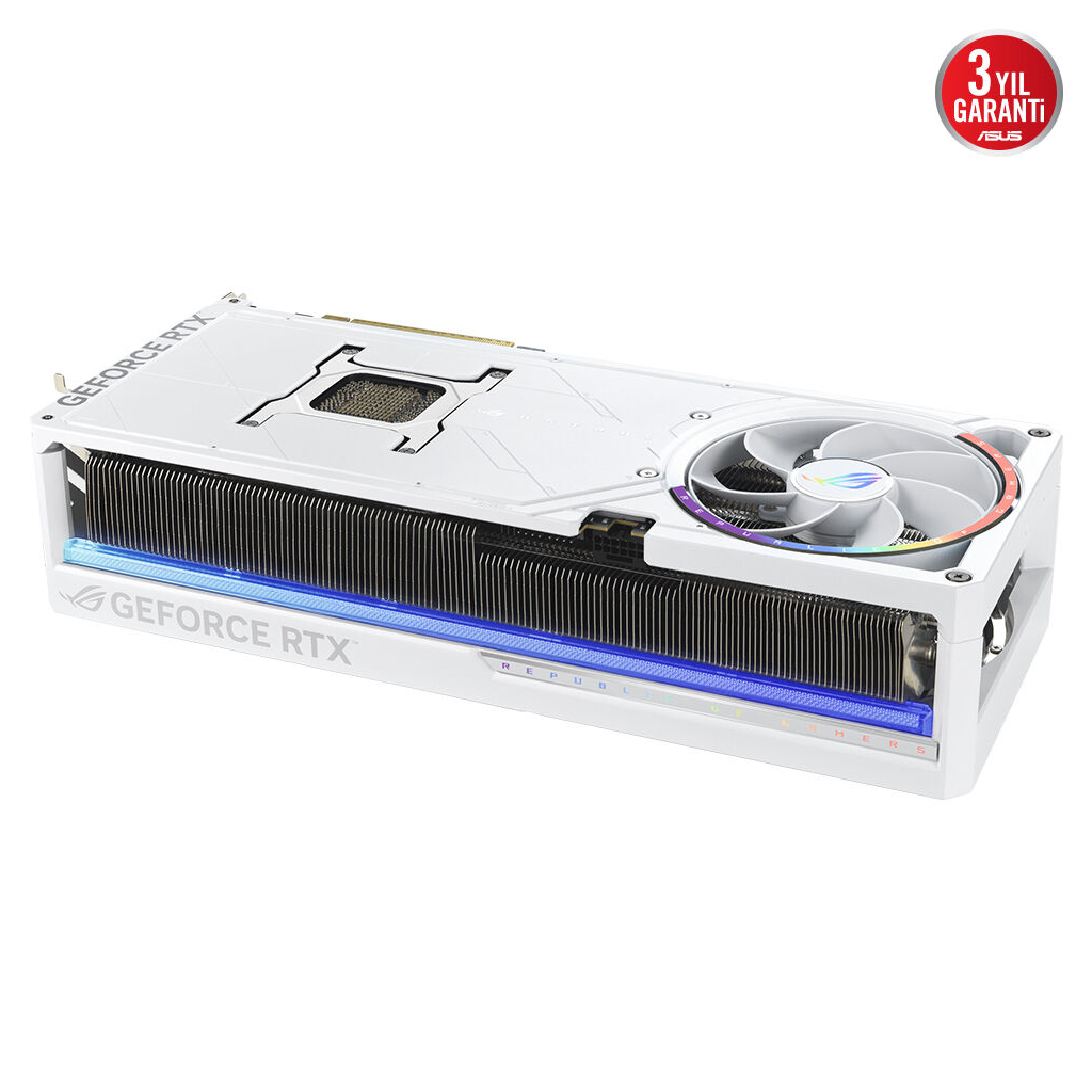 ASUS ROG-ASTRAL-RTX5090-O32G-WHITE, 32Gb, 512Bit, GDDR7, 2xHDMI, 3xDP GAMING Ekran Kartı