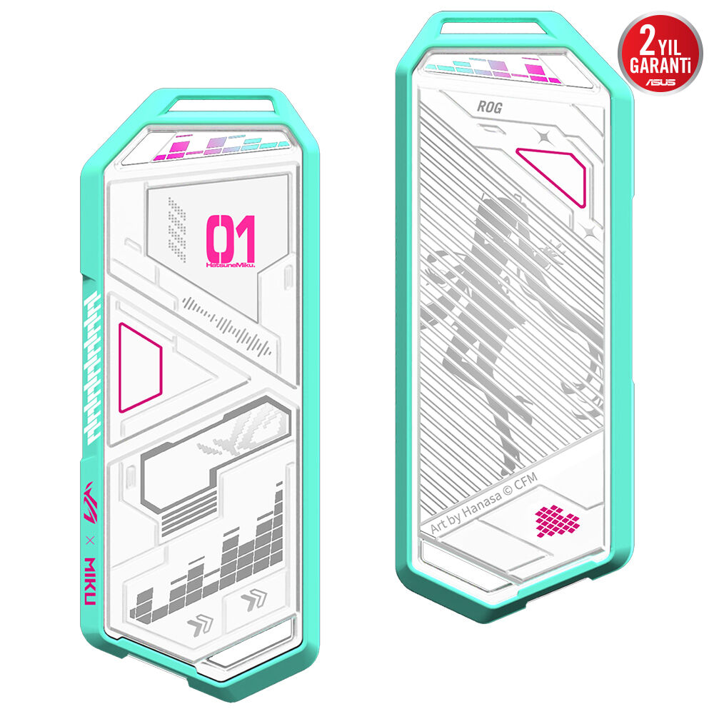 ASUS ROG STRIX ARION HATSUNE MIKU EDITION M.2 NVME USB-C Harici SSD Kutusu