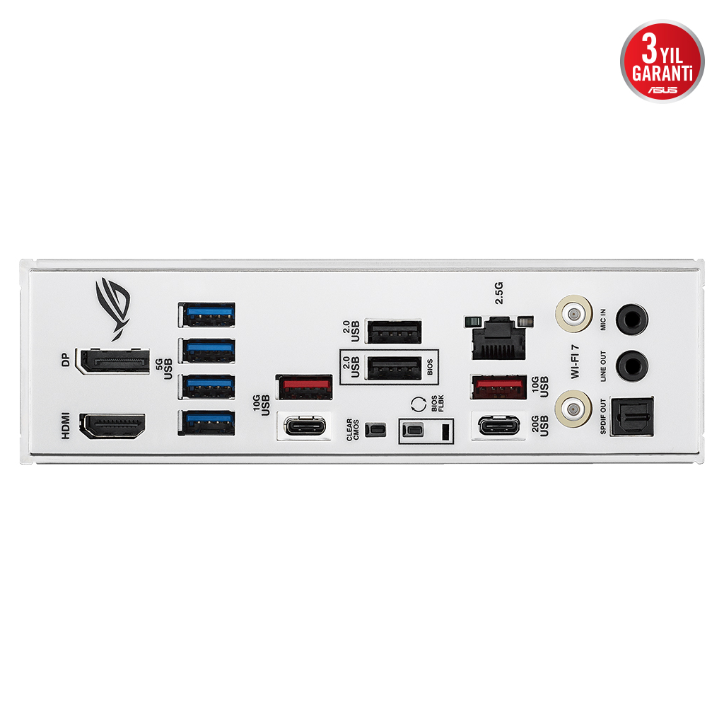 ASUS ROG STRIX B850-A GAMING WIFI7 NEO, 4xDDR5,  4xM.2, HDMI, DP, Type-C, PCIe 5.0, Wi-Fi 7, Bluetooth v5.4, AM5 Soket GAMING Anakart