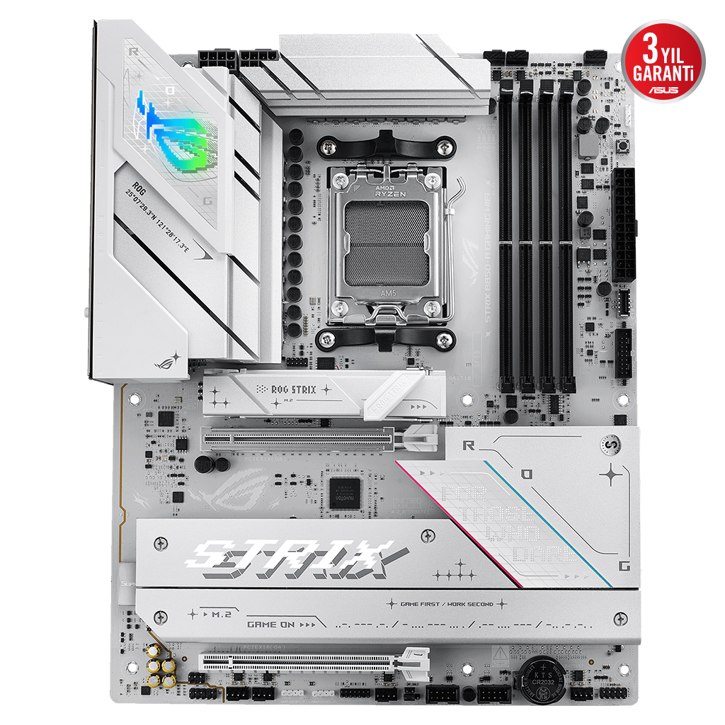 ASUS ROG STRIX B850-A GAMING WIFI7 NEO, 4xDDR5,  4xM.2, HDMI, DP, Type-C, PCIe 5.0, Wi-Fi 7, Bluetooth v5.4, AM5 Soket GAMING Anakart