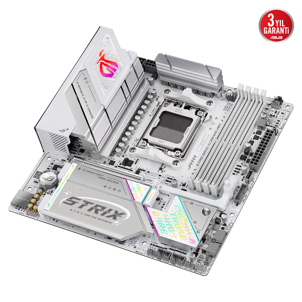 ASUS ROG STRIX B850-G GAMING WIFI, 4xDDR5, 4x M2, HDMI, DP, 2xType-C, Wi-Fi 7, Bluetooth v5.4, AM5 Soket GAMING Anakart