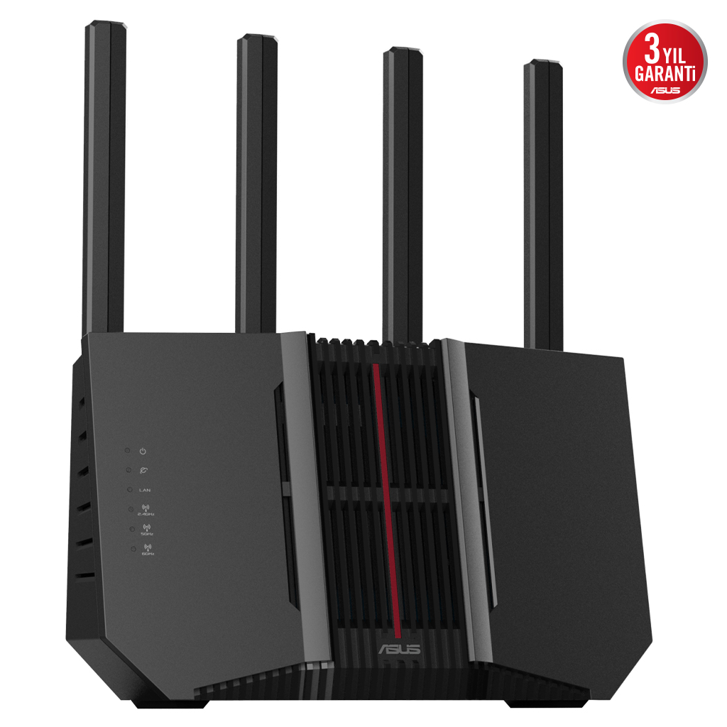 ASUS RT-BE92, BE9700, 4 Port, 9700Mbps, Tri Band, 6GHz WİFİ 7, AiMesh, Gigabit Extendable Router