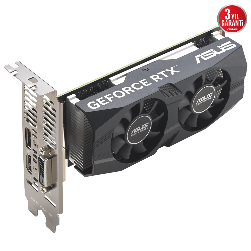ASUS RTX3050 6GB  RTX3050-O6G-LP-BRK GDDR6 96bit HDMI DVI DP PCIe 4.0