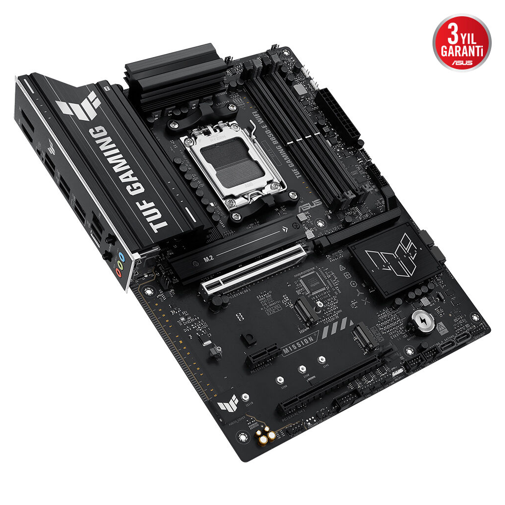 ASUS TUF GAMING B850-E WIFI, 4xDDR5, 3x M.2, HDMI, DP, Type-C, Wi-Fi 6E, Bluetooth v5.3, AM5 Soket GAMING Anakart