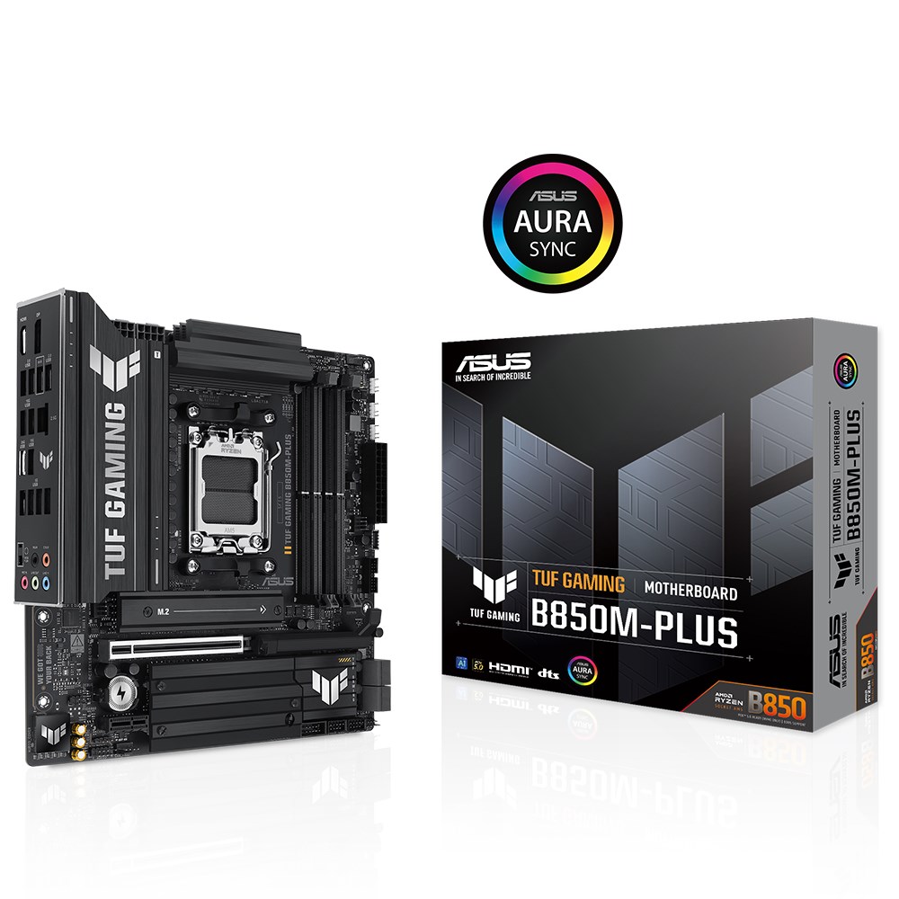 ASUS TUF GAMING B850M-PLUS WIF-7 DDR5 HDMI DP PCIE 5.0 AM5 mATX