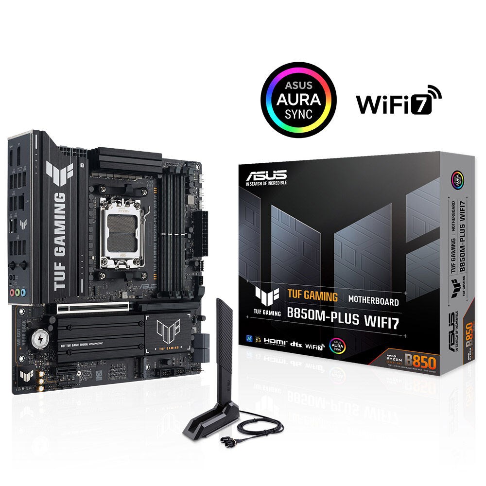 ASUS TUF GAMING B850M-PLUS WIFI7 DDR5 HDMI DP-TYPEC PCIE 5.0 AM5 mATX