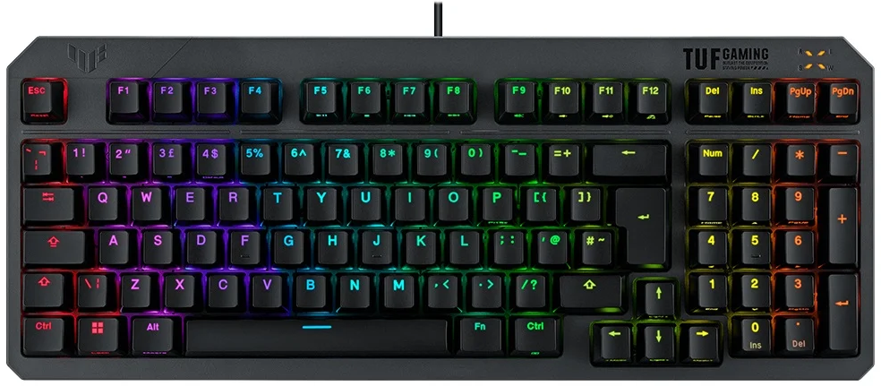 ASUS TUF GAMING K3B GEN II RGB Blue Switch USB Q Trk Mekanik Gaming Klavye