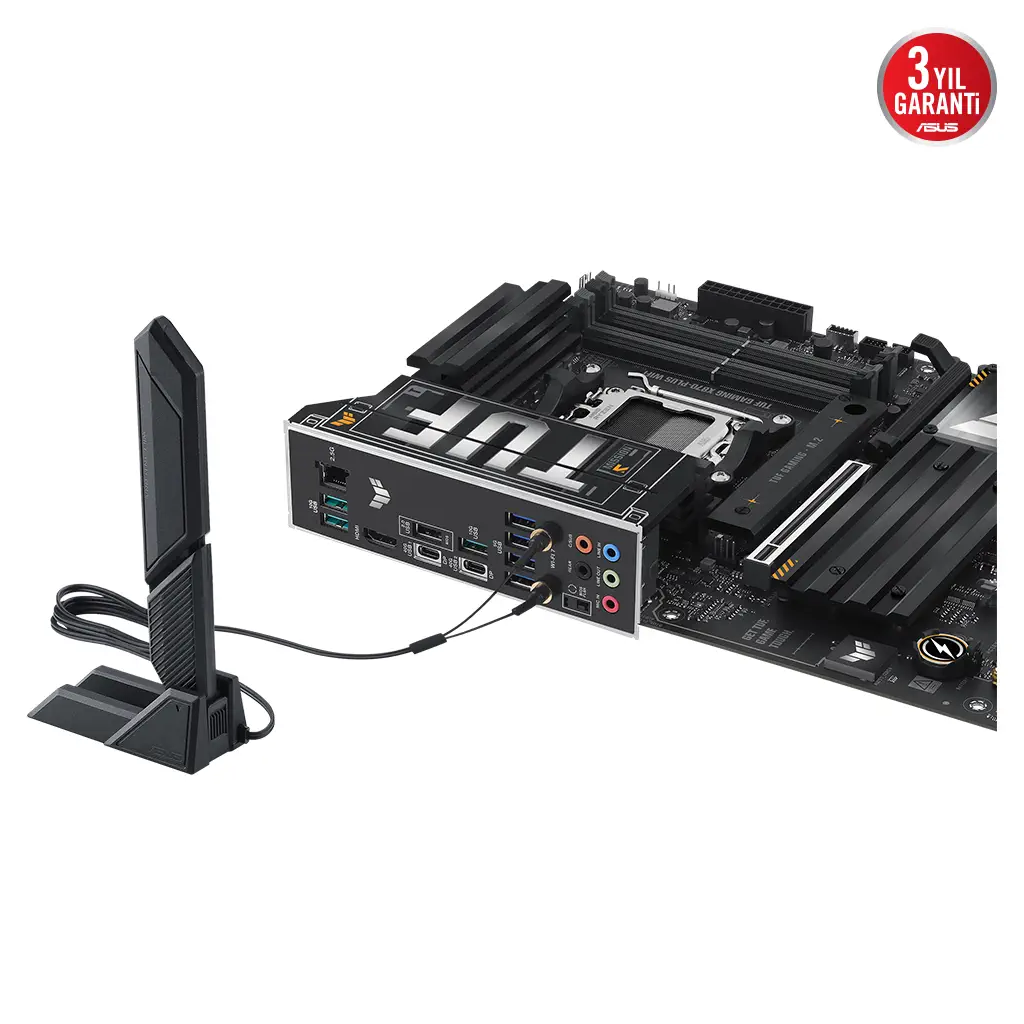ASUS TUF GAMING X870-PLUS WIFI, 4xDDR5, 4xM.2, HDMI, DP, Type-C, Wi-Fi 7, Bluetooth v5.4, AM5 Soket GAMING Anakart