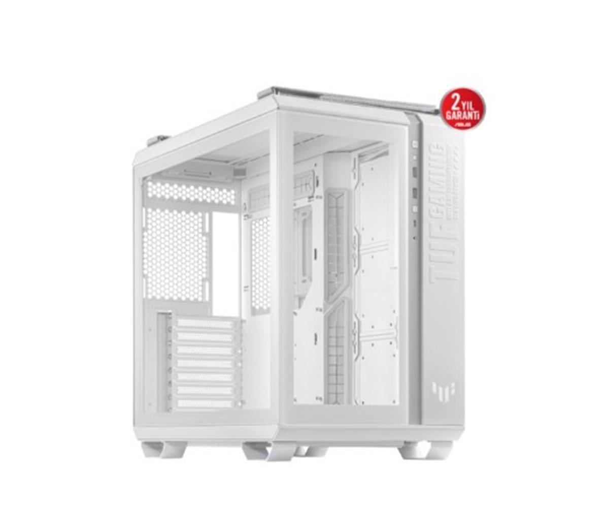 ASUS TUF Gaming GT502 Plus Panaromik Temperli Cam USB 3.2 ATX Beyaz Gaming Kasa