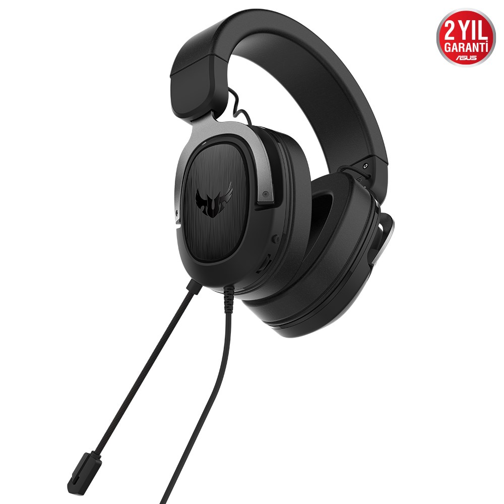 ASUS TUF Gaming H3 Gun Metal 7.1 3.5mm Oyuncu Kulaklığı /  90YH028G-B1UA00