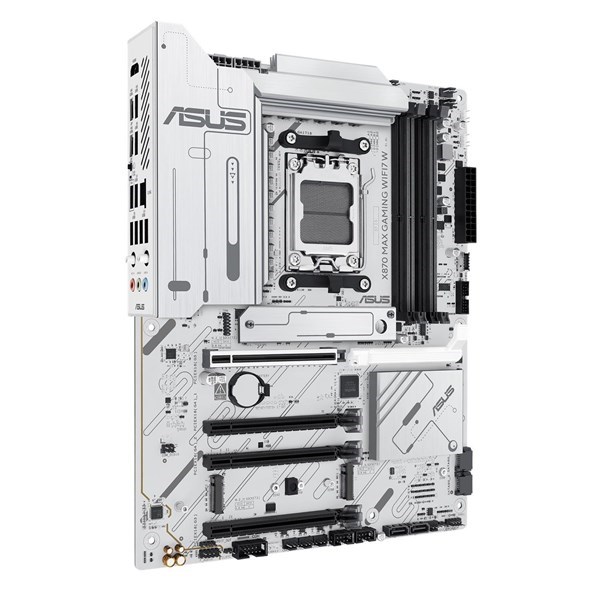ASUS X870 MAX GAMING WIFI7 W DDR5 HDMI DP PCIE 5.0 AM5 ATX BEYAZ