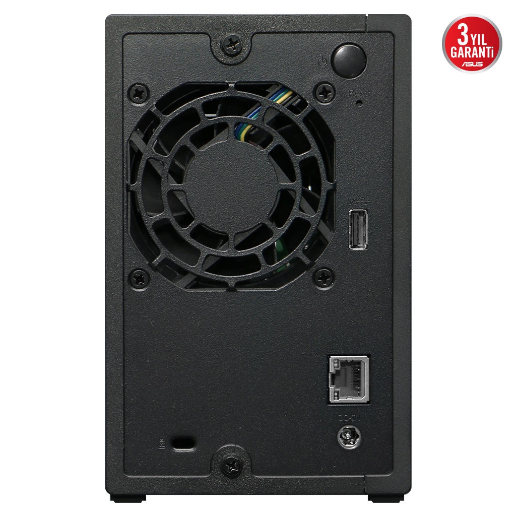 ASUSTOR AS1102TL, 1Gb DDR4 Ram, 2 Yuvalı (2x22TB Destek), 1x1GbE Network, USB 3.2, USB 2.0, Tower NAS (Yedekleme) Cihazı