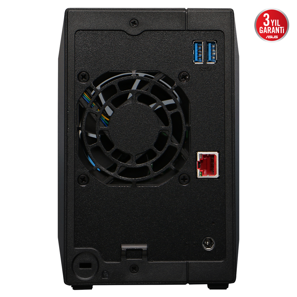 ASUSTOR AS3302T V2, 2Gb DDR4 Ram, 2 Yuvalı (2x20TB Destek), 1x2.5GbE Network, 3xUSB 3.2, Tower NAS (Yedekleme) Cihazı