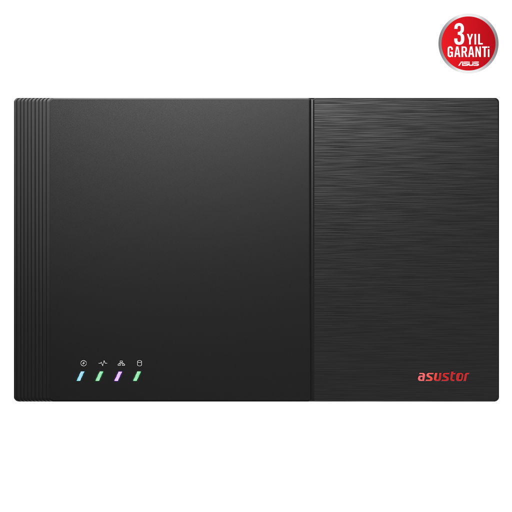 ASUSTOR FS6712X FLASHTOR 12 PRO, Intel N5105 CPU, 4Gb DDR4 Ram, (12x8TB) M.2 NVMe Yuvası, HDMI, 10GbE Network, 2xUSB 3.2, 2xUSB 2.0, Tower NAS (Yedekleme) Cihazı