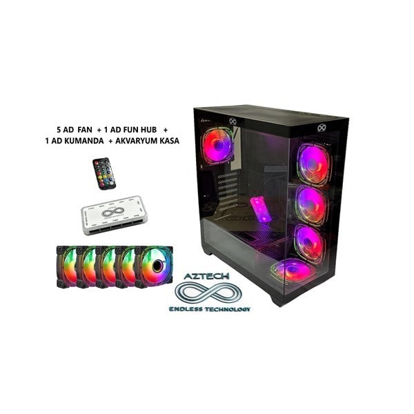 AZTECH AZT101 B Gaming Mid-Tower PC Kasası
