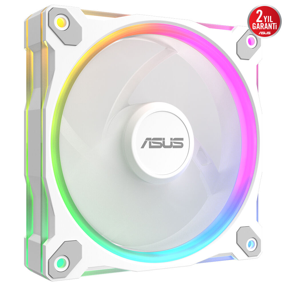 Asus Prime MR120 ARGB 120mm PWM Kasa Fanı - Beyaz /  90DA00I3-B09000