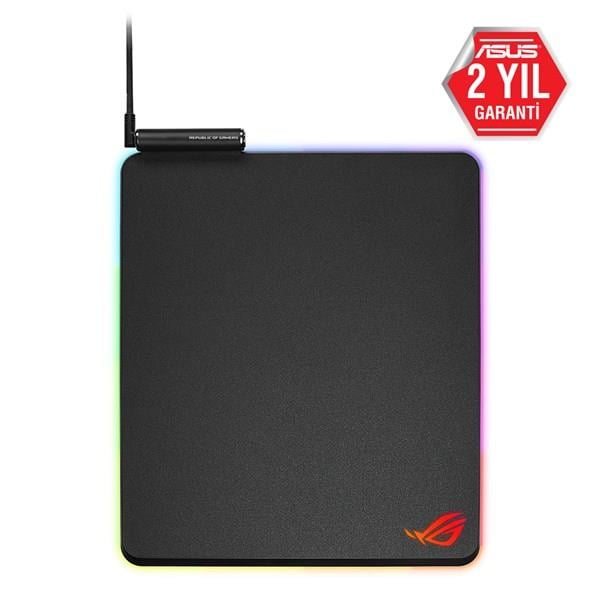 Asus Rog Balteus Qı Rgb Gamıng Mouse Pad Aura Sync Rgb Sert Yüzey Usb Geçişi Kaymaz Kauçuktan Taban Kablosuz Sarj