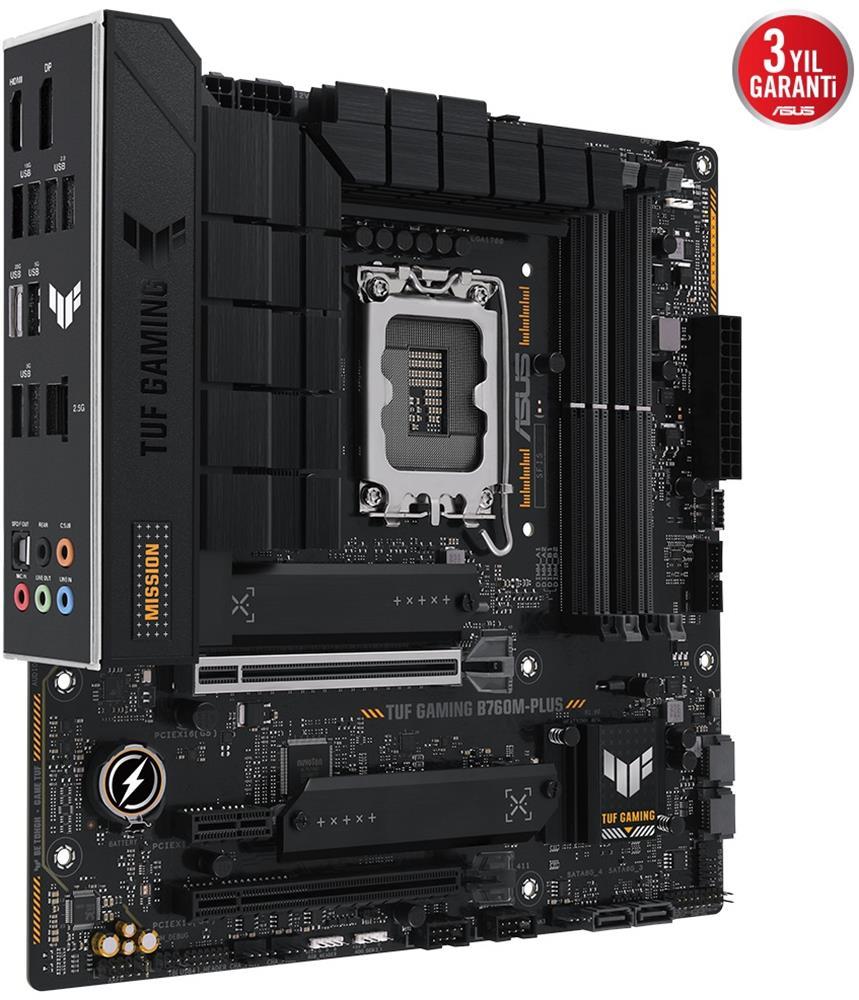 Asus Tuf Gaming B760M-PLUS 7200mhz(OC) RGB M.2 1700p mATX DDR5 Anakart