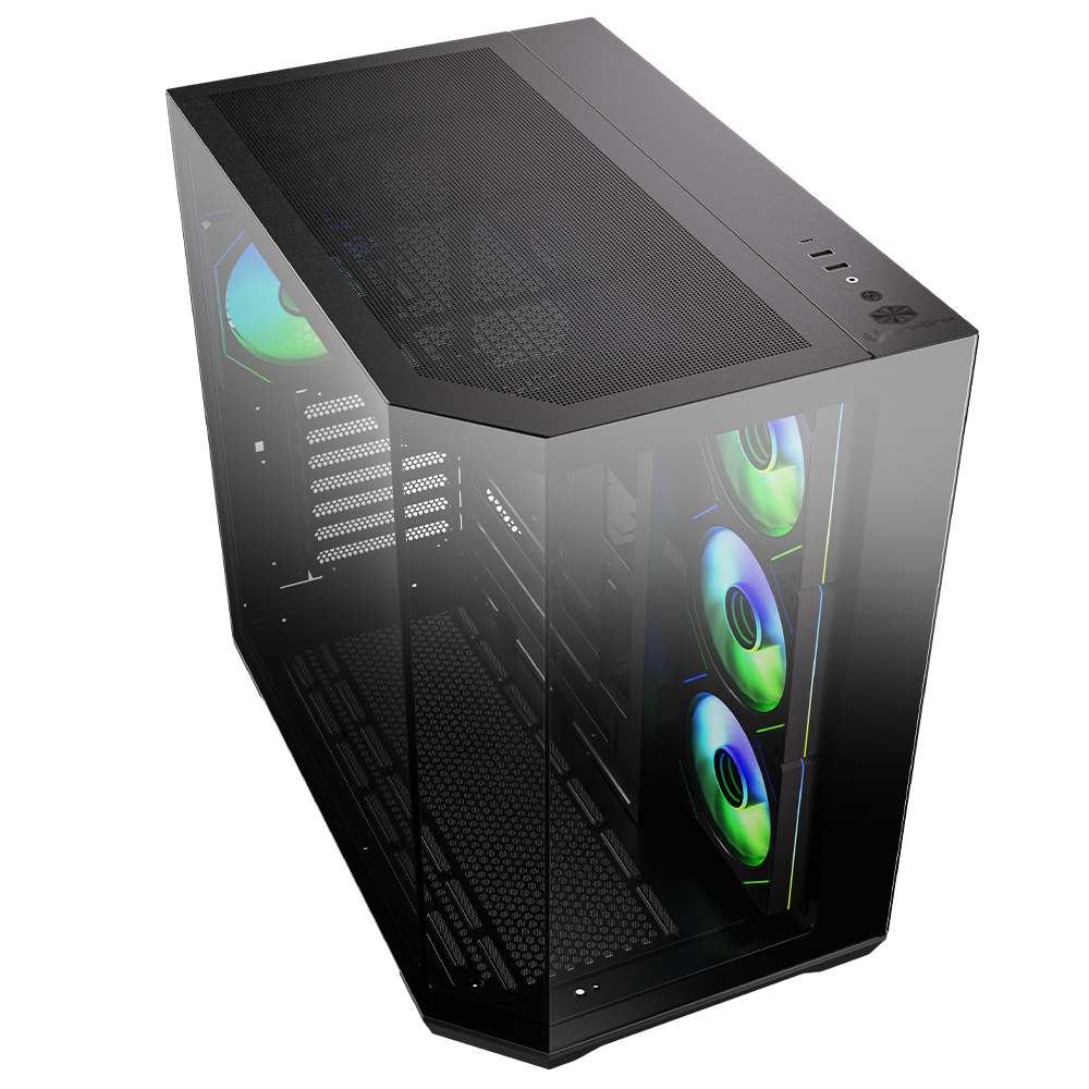 BITFENIX 850W 80+ BRONZE Ayna efektli MIRROR T10 Siyah Gaming Mid-Tower PC Kasası