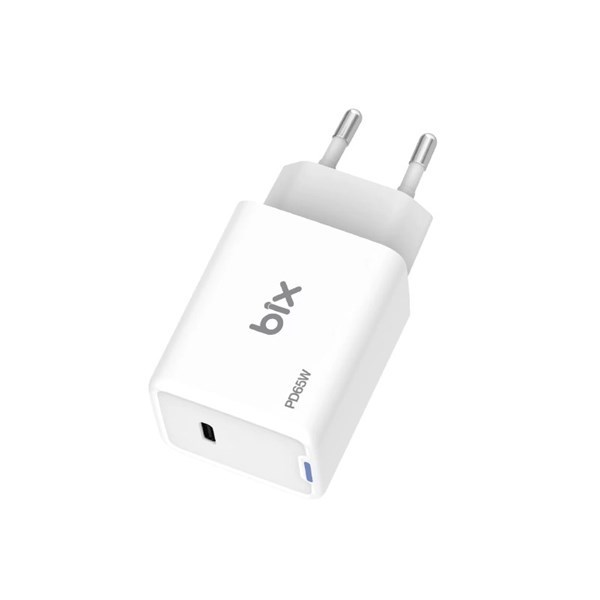 BIX BX1P65G-WE 65W ŞARJ ADAPTÖR (TYPE-C) Beyaz PPS ÖZELLİKLİ