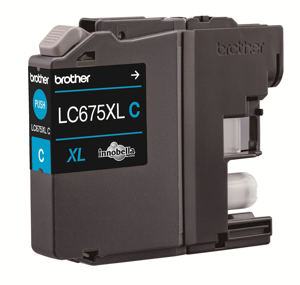 BROTHER LC675XLC Mavi (Cyan) Yüksek Kapasiteli Mürekkep Kartuşu (1.200 Sayfa)