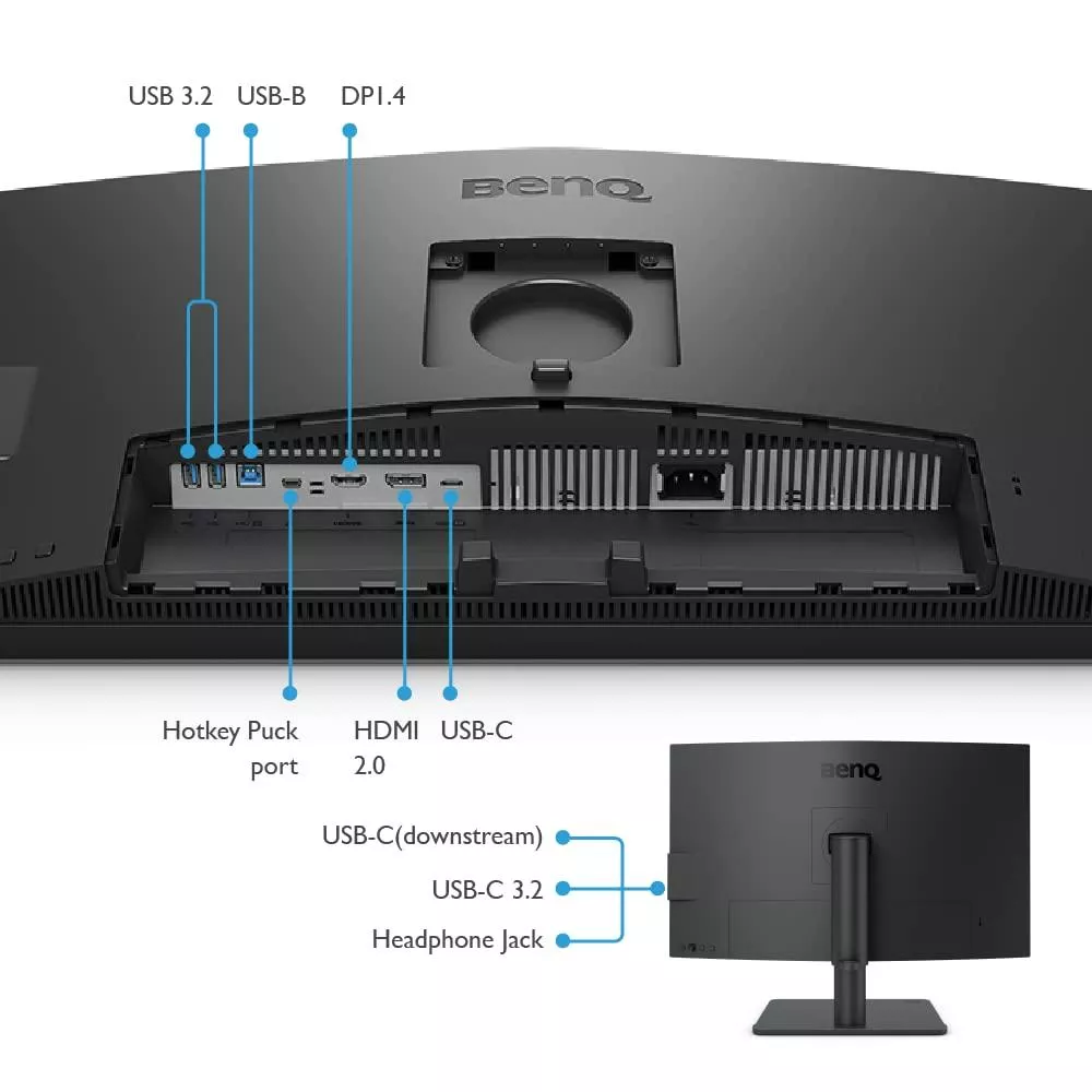 BenQ 27 IPS DesignVue PD2706U 5MS 60HZ HDMI-DP TYPEC Pivot Profesyonel Fotoğrafçı ve Tasarımcı Monitörü 3840X2160