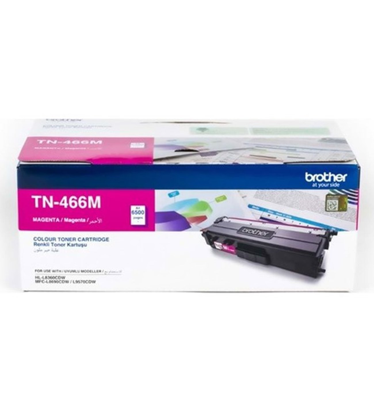 Brother TN-466M 6.500 Sayfa Kırmızı Orijinal Toner