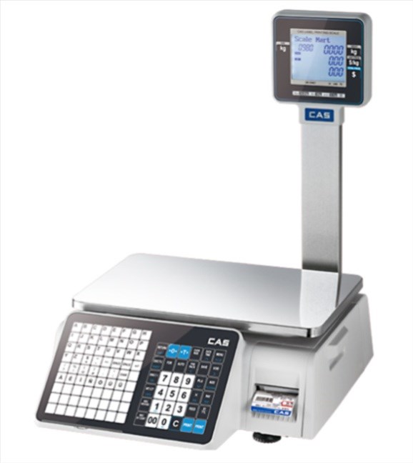 CAS CL3000 P 30KG Ethernet Boyunlu Barkod Yazıcılı Terazi