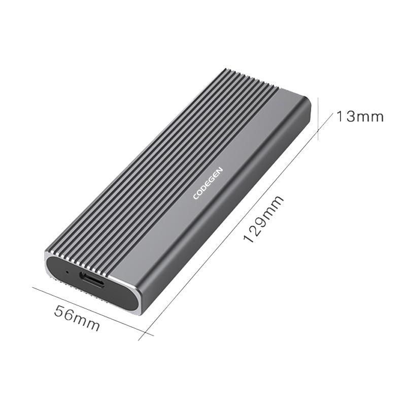 CODEGEN Type C USB 3.1 NVME M2 SSD 10Gbps Alüminyum Disk Kutusu (CDG-SSD-40BC)